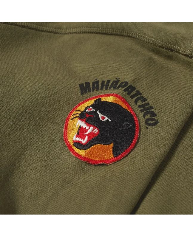 Spezial Madrid Maharishi Vintage Panther Patch Crew Sweat Olive