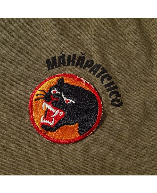 Spezial Madrid Maharishi Vintage Panther Patch Tee Olive