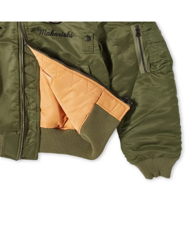 Spezial Madrid Maharishi Vintage Patch MA-1 Flight Jacket Olive