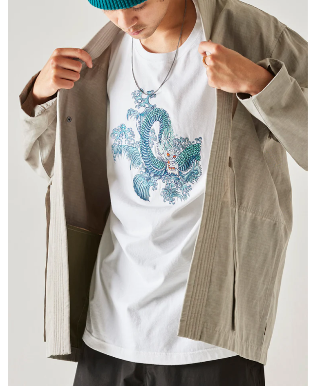 Spezial Madrid Maharishi Wanter Dragon Embroireded Tee White