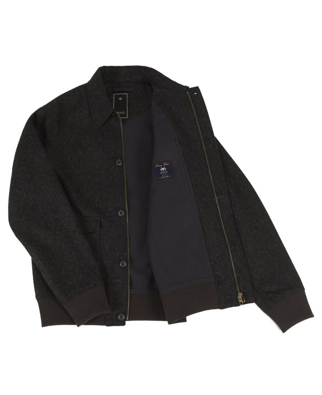 Spezial Madrid Maharishi X Moon Wool Flight Jacket Black