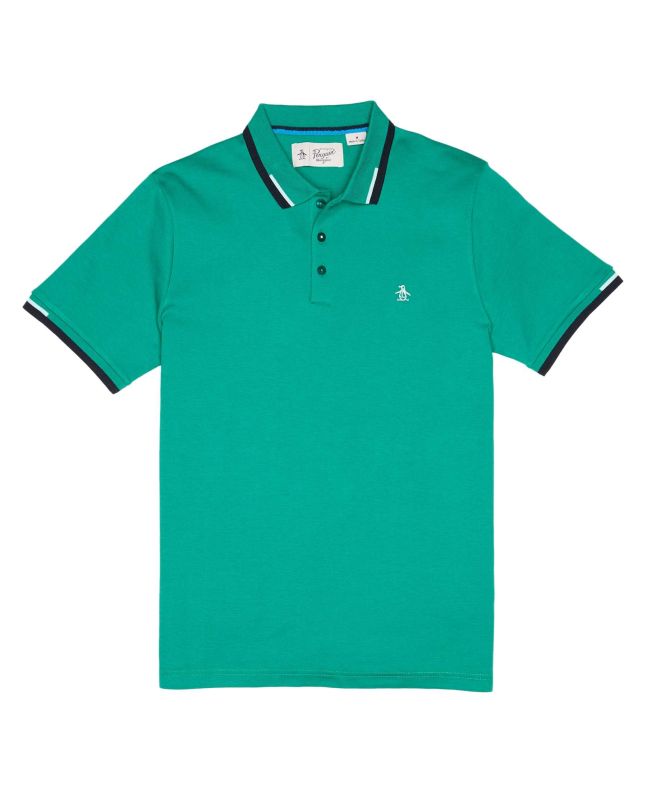 spezial madrid Original Penguin Rib. Inter Polo Shirt Shade Glade