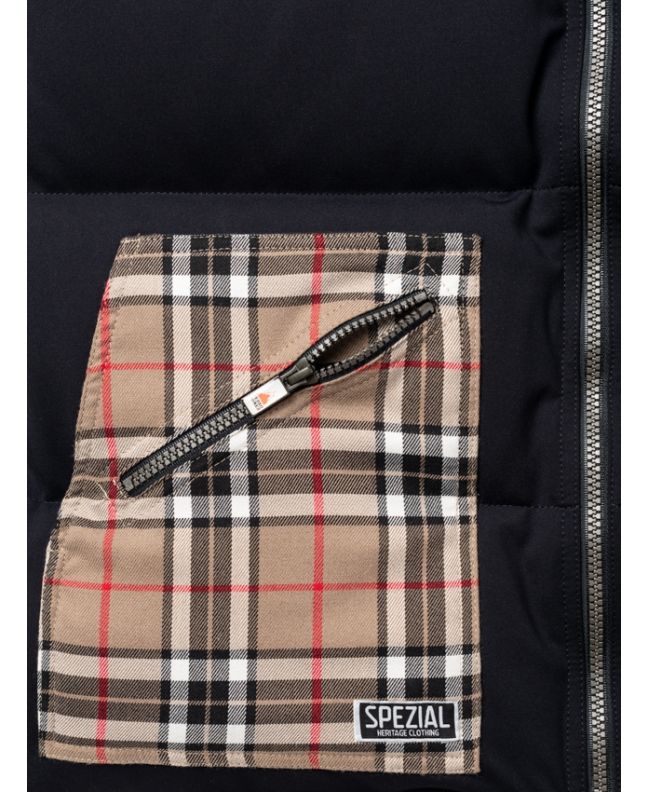 Spezial Madrid Pedro Gómez X Spezial Reversible Vest Beige Tartan