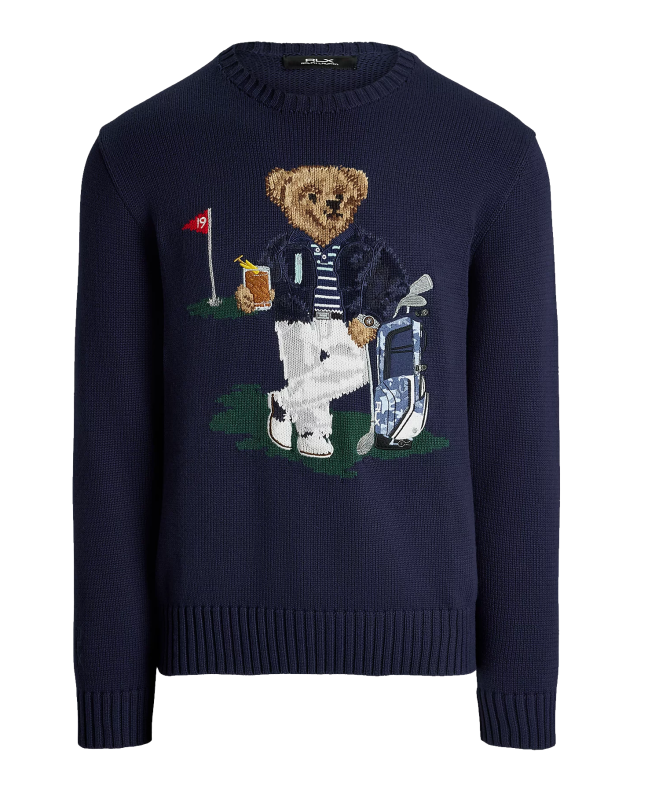 spezial madrid Polo Ralph Lauren Bear Performance Jumper RLX Refined Navy