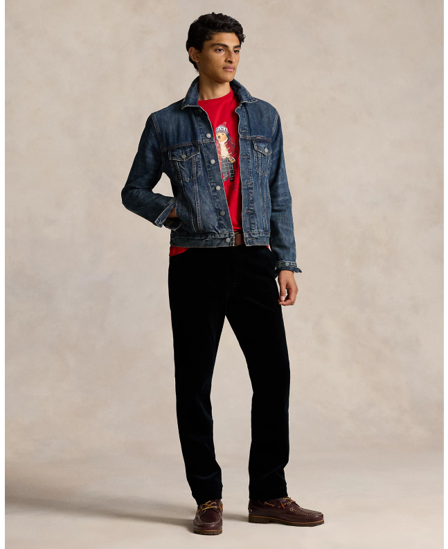 Spezial Madrid Polo Ralph Lauren Classic Fit Polo Bear Jersey Tee Red