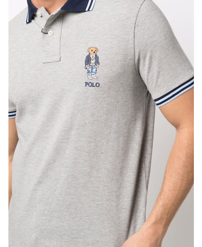 Spezial Madrid Polo Ralph Lauren Custom Bear Polo Grey & Tonal Blue