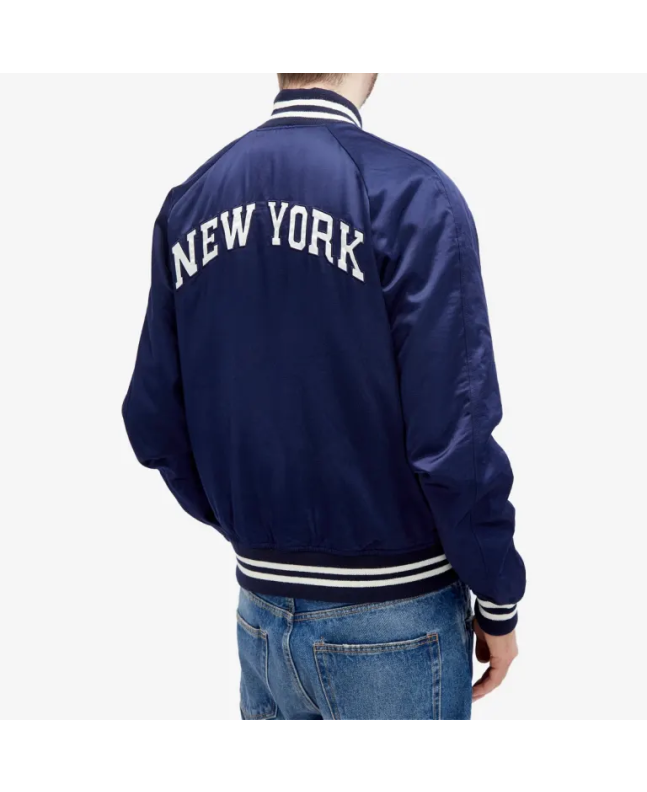 Spezial Madrid Polo Ralph Lauren Lined Varsity Jacket Aviator Navy