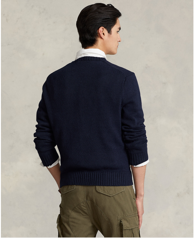 Spezial Madrid Polo Ralph Lauren Preppy Bear Crew Knit Navy