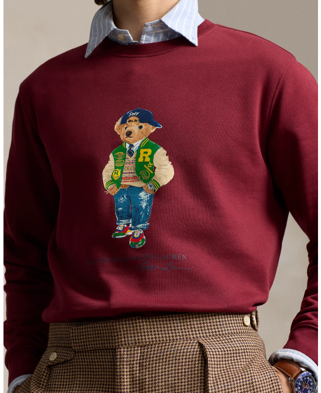 Spezial Madrid Polo Ralph Lauren Varsity Bear Sweatshirt Red Carpet