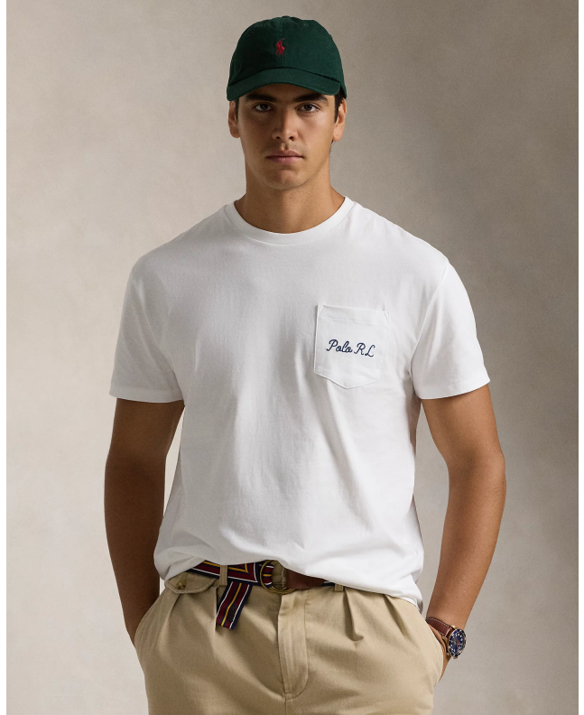 Spezial Madrid Polo Ralph Lauren Varsity Pocket Bear Tee White