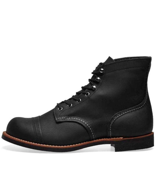 Spezial Madrid Red Wing 8084 Heritage 6" Iron Ranger Boot Black Harness Leather