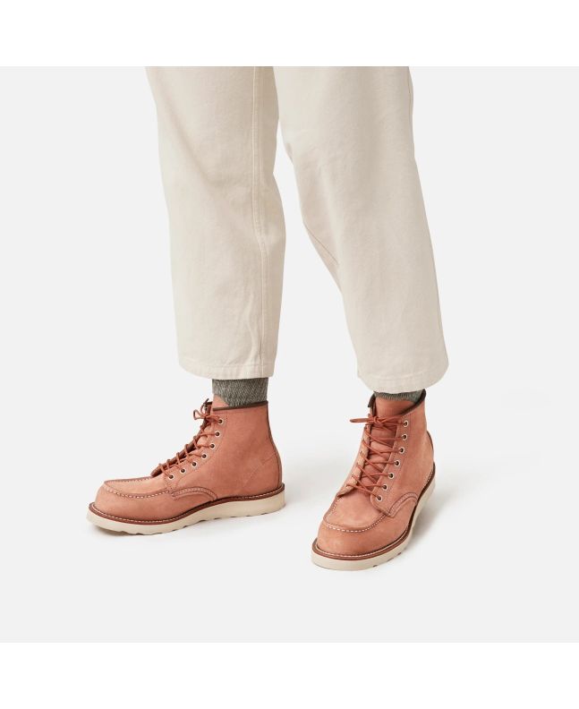 Spezial Madrid Red Wing 8208 Heritage Work 6" Moc Toe Boot Dusty Rose