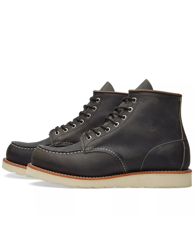 Spezial Madrid Red Wing 8890 Heritage Work 6" Moc Toe Boot Charcoal Rough & Tough Leather
