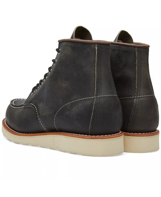 Spezial Madrid Red Wing 8890 Heritage Work 6" Moc Toe Boot Charcoal Rough & Tough Leather