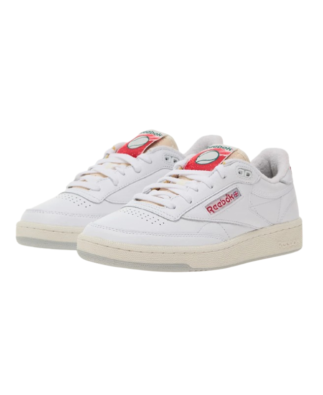 spezial madrid Reebok Club C 85 Vintage Sneakers White Chalk & Vector Red