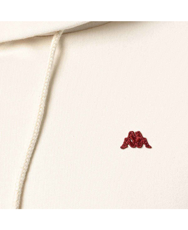 Spezial Madrid Robe Di Kappa Gramys Hooded Sweatshirt White Mastice