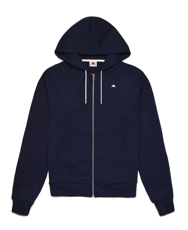 spezial madrid Robe di Kappa Portos Hooded Full Zip Sweatshirt Blue Navy