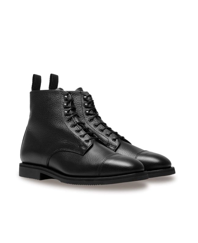 spezial madrid Sanders Florence Cap Derby Boot Black Grain