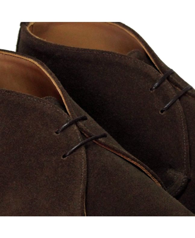 Spezial Madrid Sanders Hi Top Chukka Boot Suede Chocolate