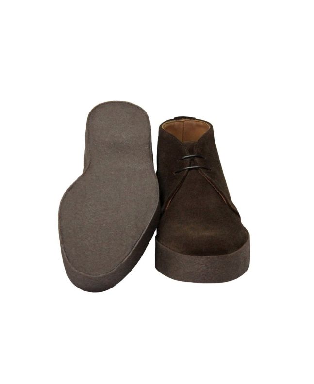 Spezial Madrid Sanders Hi Top Chukka Boot Suede Chocolate