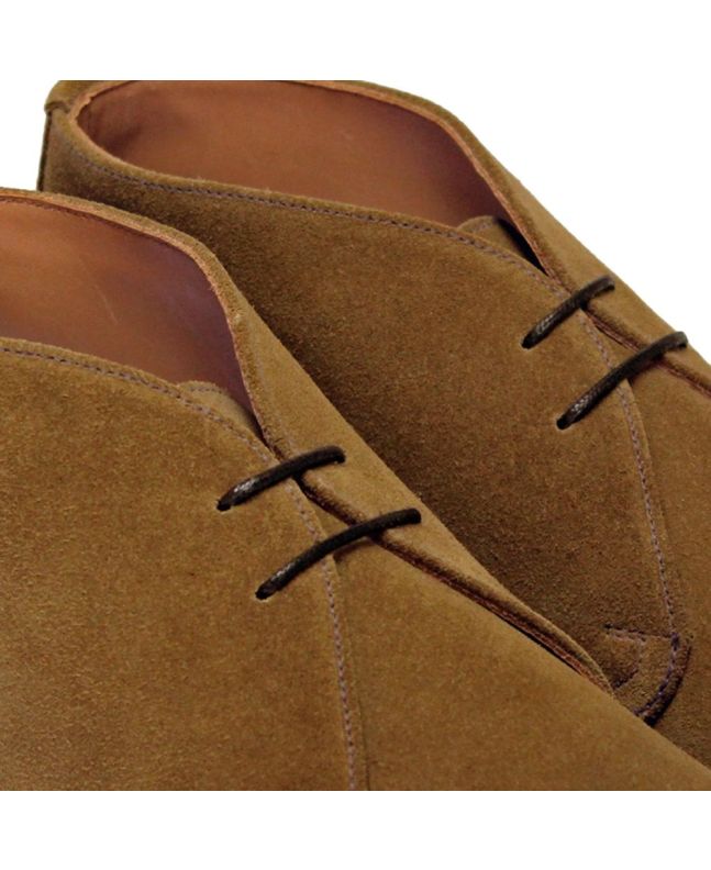 Spezial Madrid Sanders Hi Top Chukka Boot Suede Indiana Tan