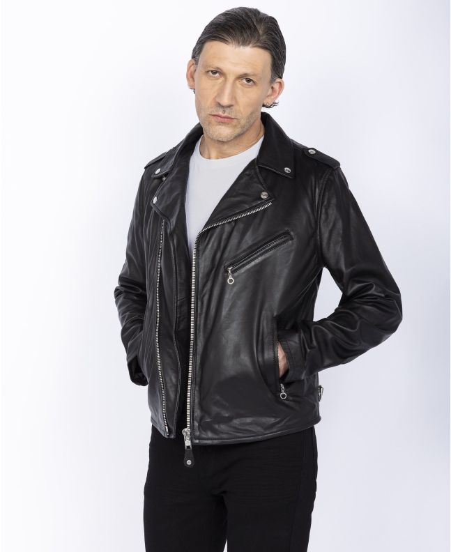 Spezial Madrid Schott NYC LC1140 Fitted Perfecto Jacket ICON Black