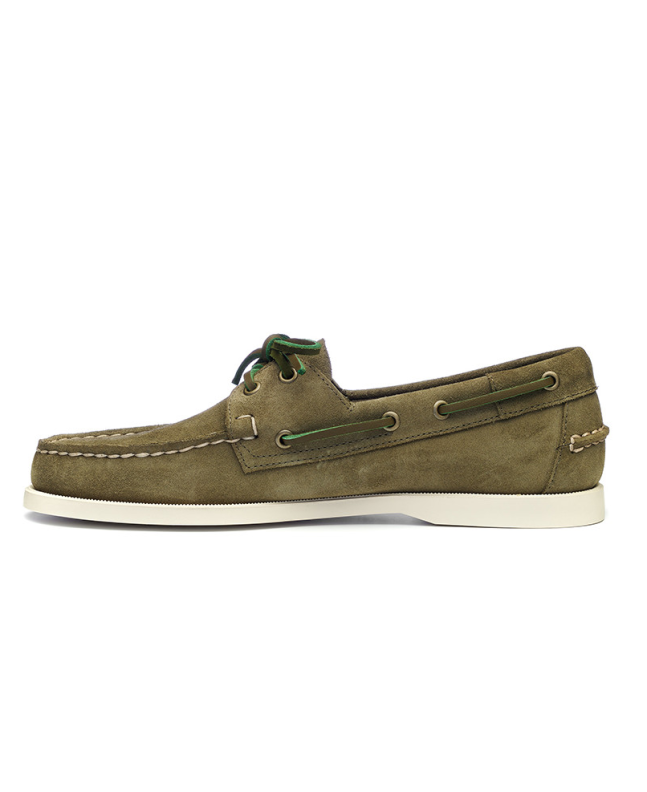 Spezial Madrid Sebago Docksides Portland Flesh Out Green Suede