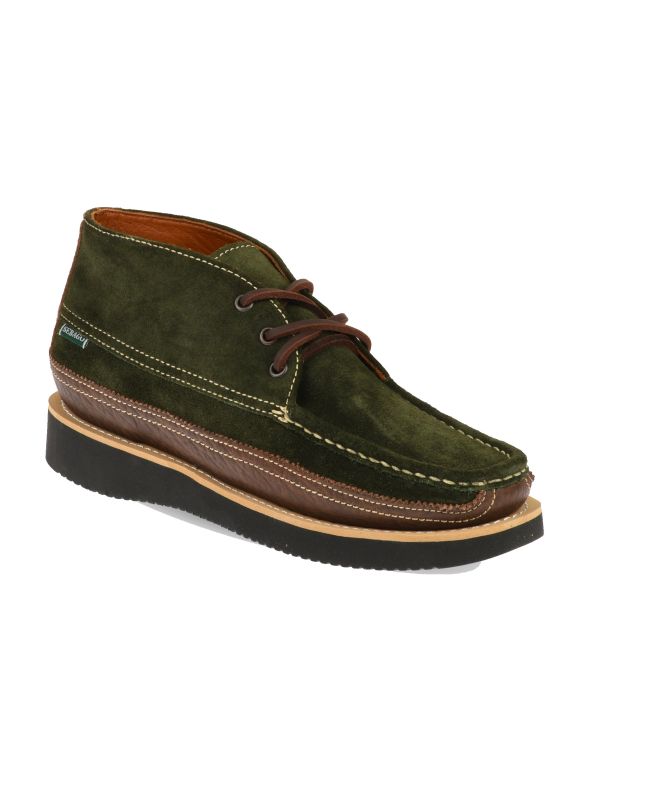 Spezial Madrid Sebago Miwak Suede Canoe Boot Dark Brown & Dark Military