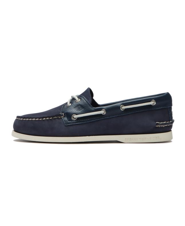 Spezial Madrid Sperry Topsider Authentic Original 2-Eye Tumbled & Nubuck Navy