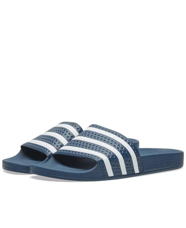 spezial madrid Adidas Adilette Adiblue & White