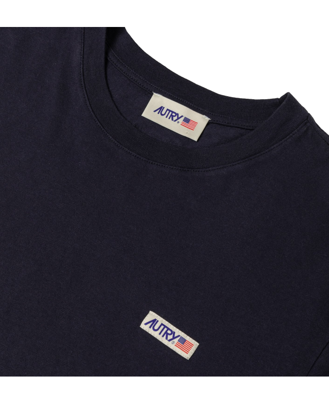 Spezial Madrid Autry Cotton Label Tee Navy