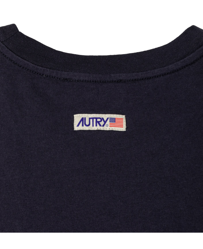 Spezial Madrid Autry Cotton Label Tee Navy