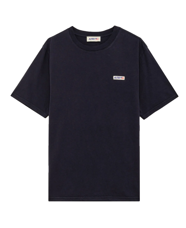 spezial madrid Autry Cotton Label Tee Navy