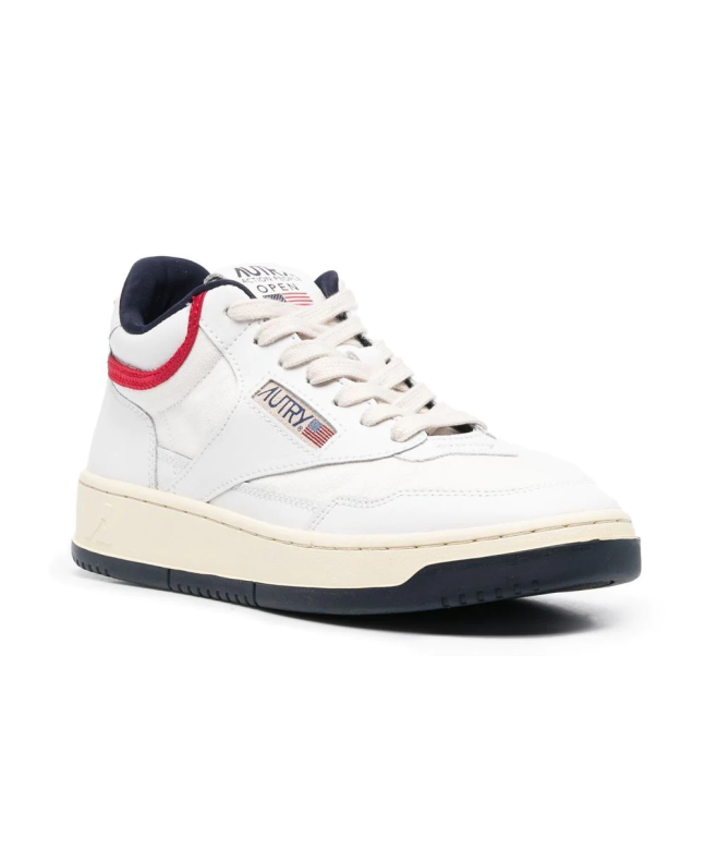 Spezial Madrid Autry Open Mid Up Laces White & Blue