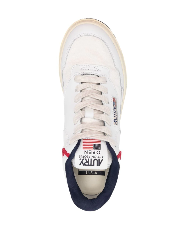 Spezial Madrid Autry Open Mid Up Laces White & Blue
