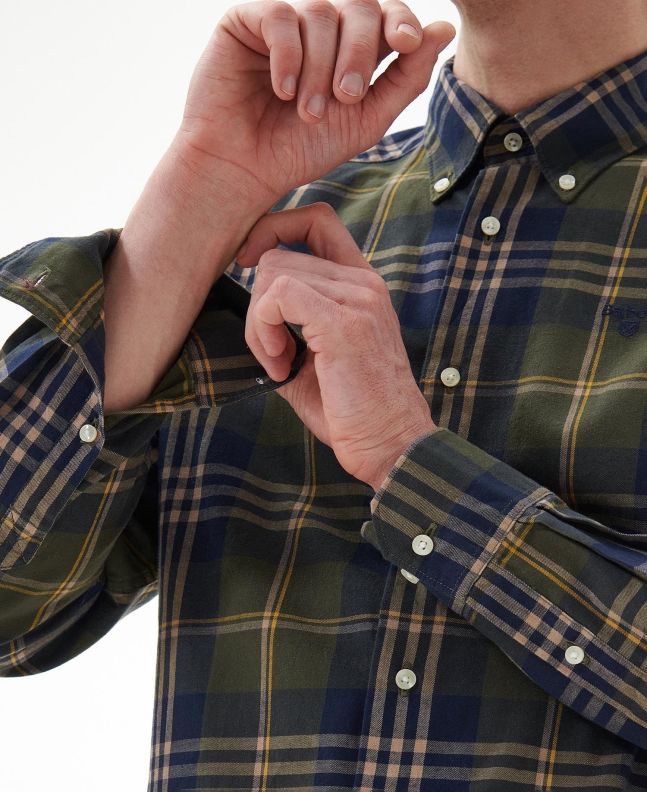 Spezial Madrid Barbour Edgar Tailored Shirt Olive