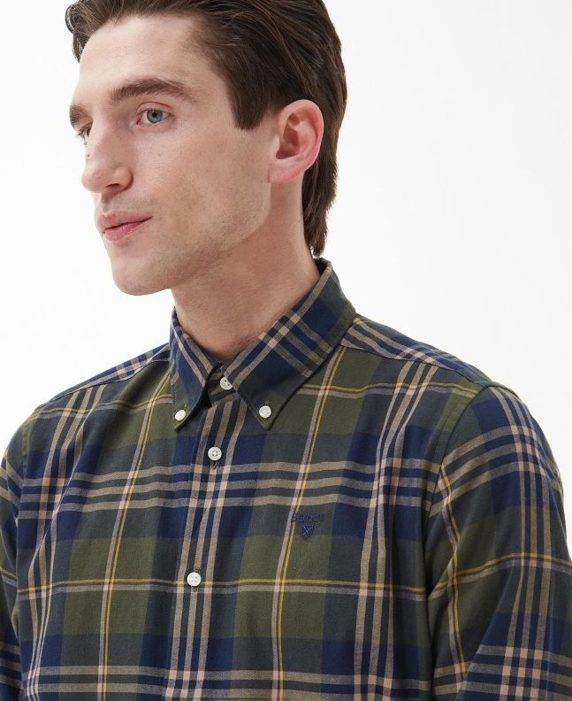 Spezial Madrid Barbour Edgar Tailored Shirt Olive