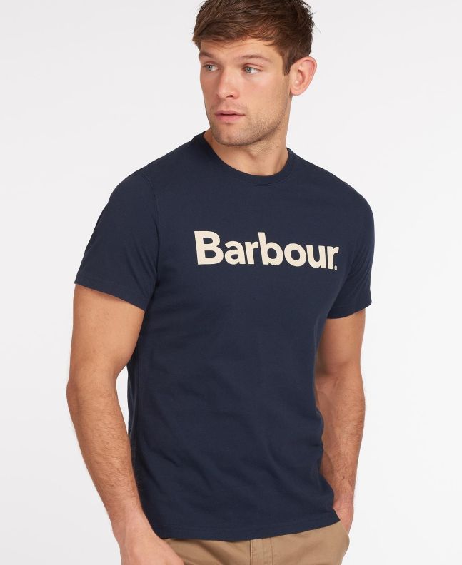 Spezial Madrid Barbour Logo Tee New Navy