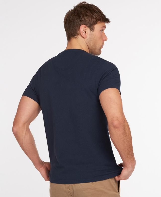 Spezial Madrid Barbour Logo Tee New Navy