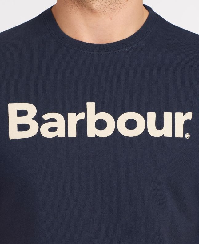 Spezial Madrid Barbour Logo Tee New Navy