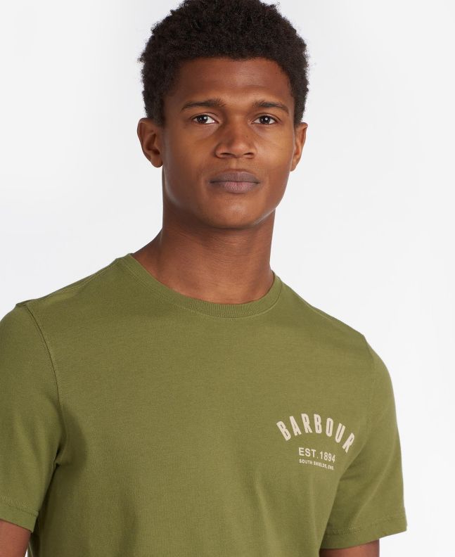 Spezial Madrid Barbour Preppy Tee Brunt Olive