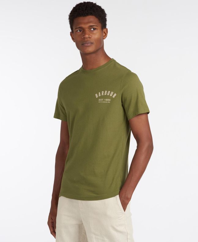Spezial Madrid Barbour Preppy Tee Brunt Olive