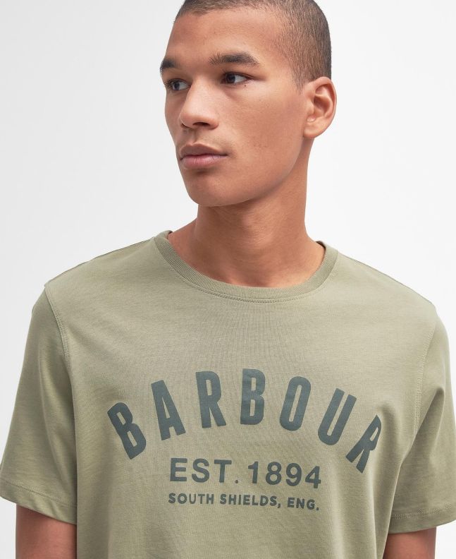 Spezial Madrid Barbour Ridge Logo Tee Olive
