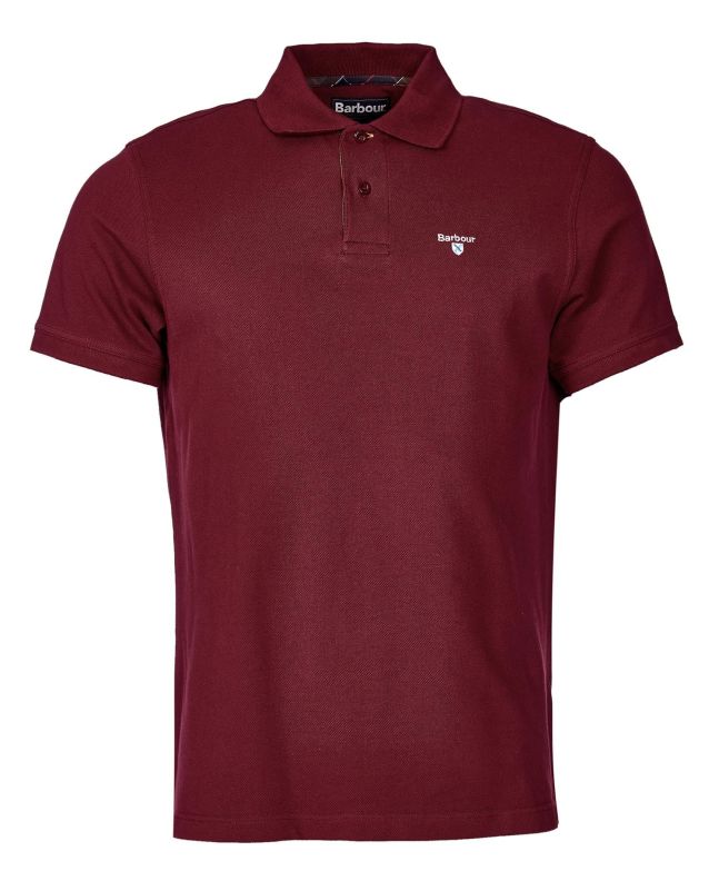 Spezial Madrid Barbour Tartan Polo Pique Ruby