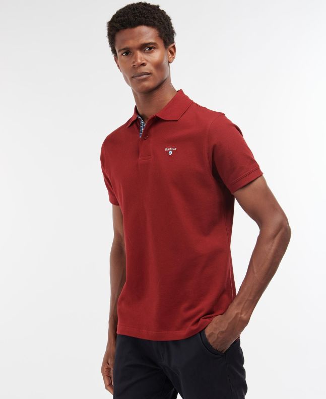 Spezial Madrid Barbour Tartan Polo Pique Wine