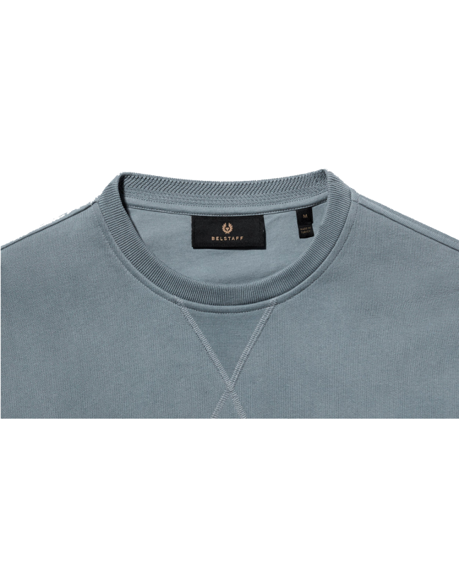 Spezial Madrid Belstaff Logo Sweatshirt Blue Flint