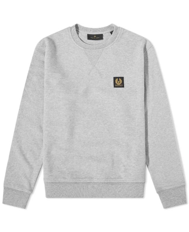 Spezial Madrid Belstaff Logo Sweatshirt Old Silver