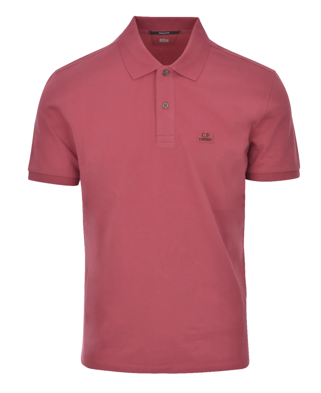 spezial madrid C.P. Company Patch Logo Polo Red Bud