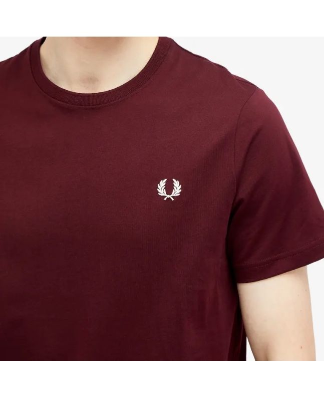 Spezial Madrid Fred Perry Crew Neck Tee Oxblood