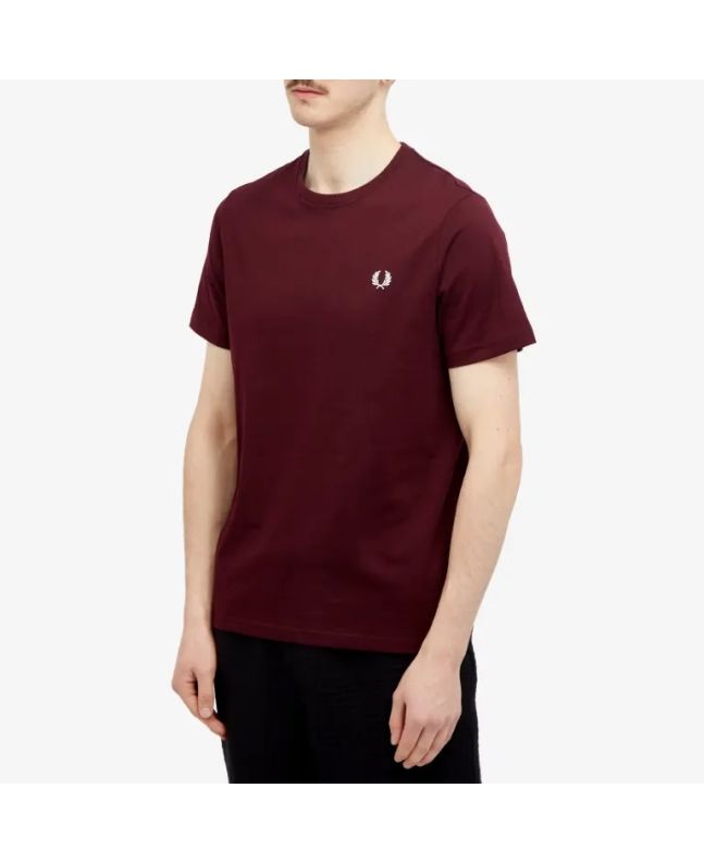 Spezial Madrid Fred Perry Crew Neck Tee Oxblood